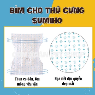 Combo 5 miếng Bỉm cho chó Sumiho (Đực/Cái)