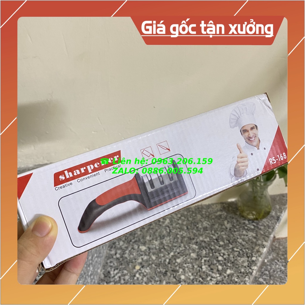 [HOT] Dụng Cụ Mài Dao Inox 3 Rãnh 3 Cấp Độ Cao Cấp