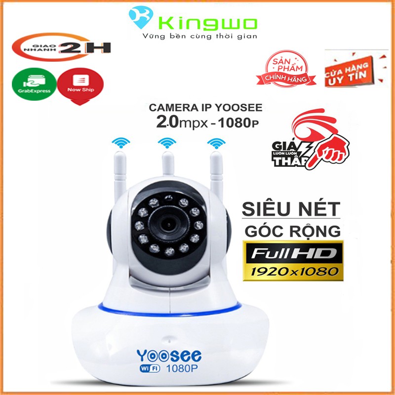 Camera IP Wifi Yoosee 3 Râu xoay 360 độ, độ phân giải FULL HD 2.0MP - Camera Yoosee 3 Râu 2MP