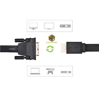 Cáp HDMI sang DVI Ugreen 30107 dài 3m cao cấp - Hapustore