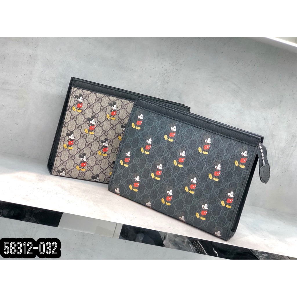 [Free Ship] Ví Cầm Tay Clutch Nam GG Vân Mickey Neww 2020