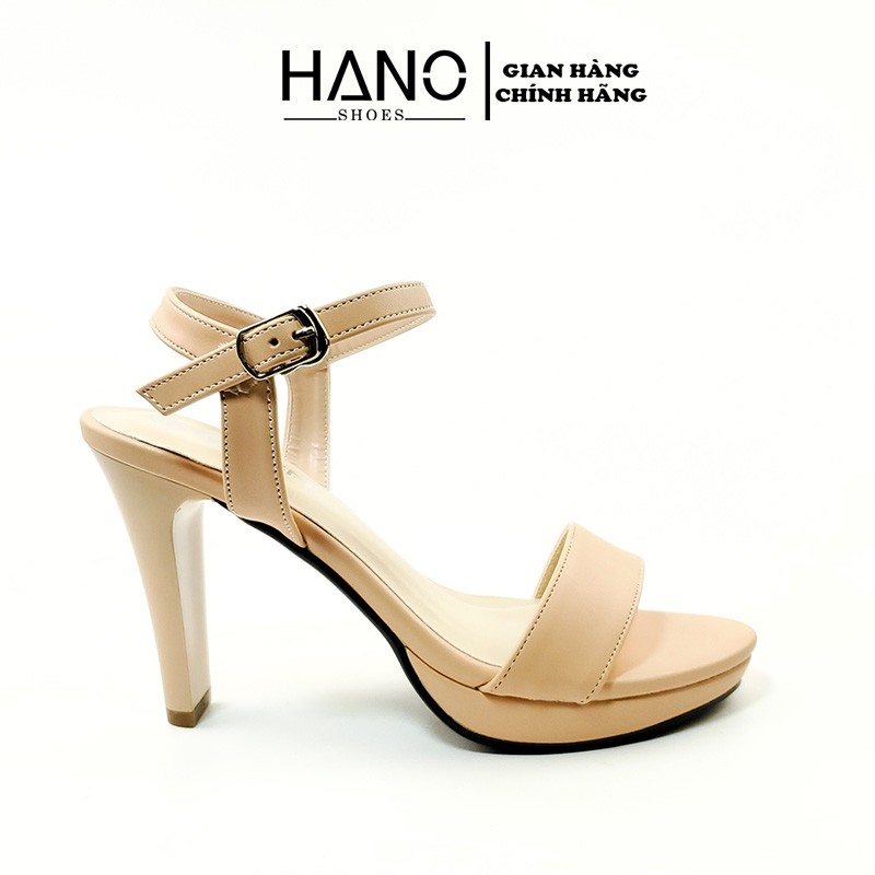 Sandal Cao Gót 9p/9cm Đế đúp Quai ngang Công sở Chuẩn Đẹp VNXK HANO - SD0014