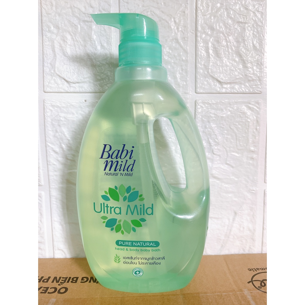 [Tổng Hợp] Sữa Tắm Gội Cho Bé Babi Mild pure natural&amp;white sakura 400ml-&gt;850ml