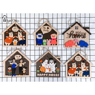 Bảng gỗ decor Gia đình
