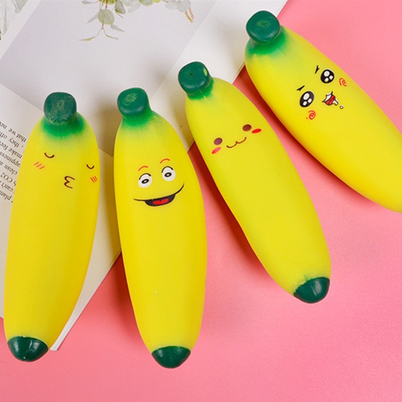Đồ Chơi Quả Chuối Bằng Silicone Sống Động Chống Căng Thẳng