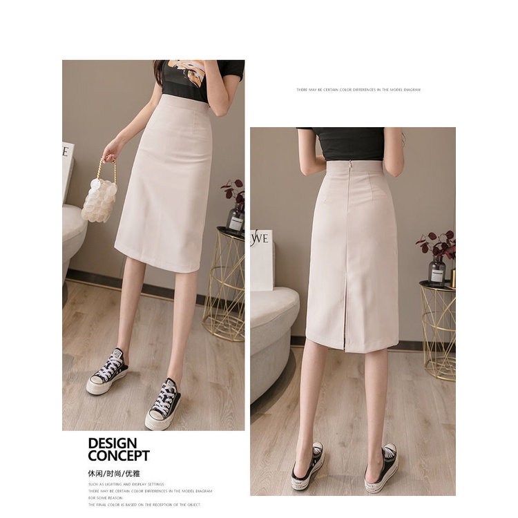 Chân Váy Chữ A Lưng Cao Thời Trang Công Sở Thanh Lịch Cho Nữ