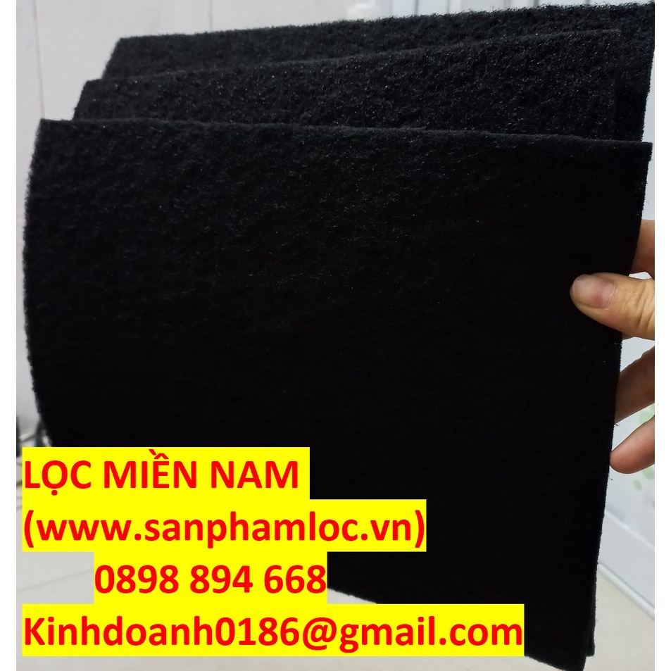 Bông nỉ than hoạt tính 10mm khổ 1m*1m