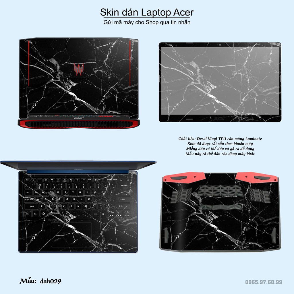 Skin dán Laptop Acer in hình vân đá _nhiều mẫu 3 (inbox mã máy cho Shop)