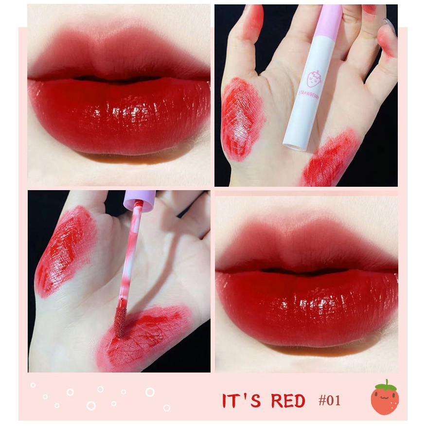 Set 05 cây son kem lì KTE 💕𝑭𝒓𝒆𝒆𝒔𝒉𝒊𝒑💕 son dưỡng môi nội địa trung quốc Air Velvet Lip Glaze màu hoa quả. | BigBuy360 - bigbuy360.vn