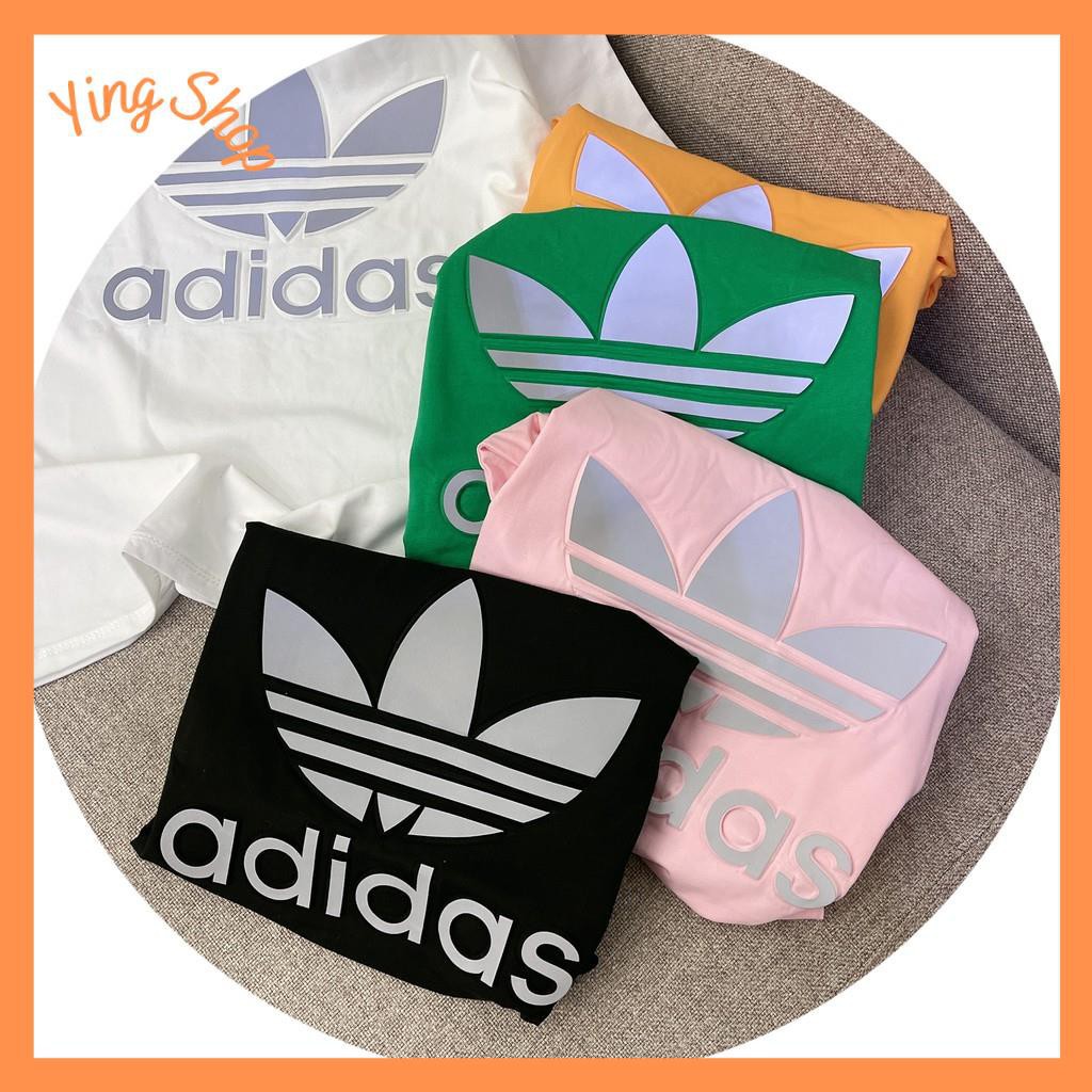 ÁO PHÔNG NỮ GIẤU QUẦN FORM RỘNG NỮ TAY CỘC DẬP NỔI LOGO ADI..DAS | BigBuy360 - bigbuy360.vn