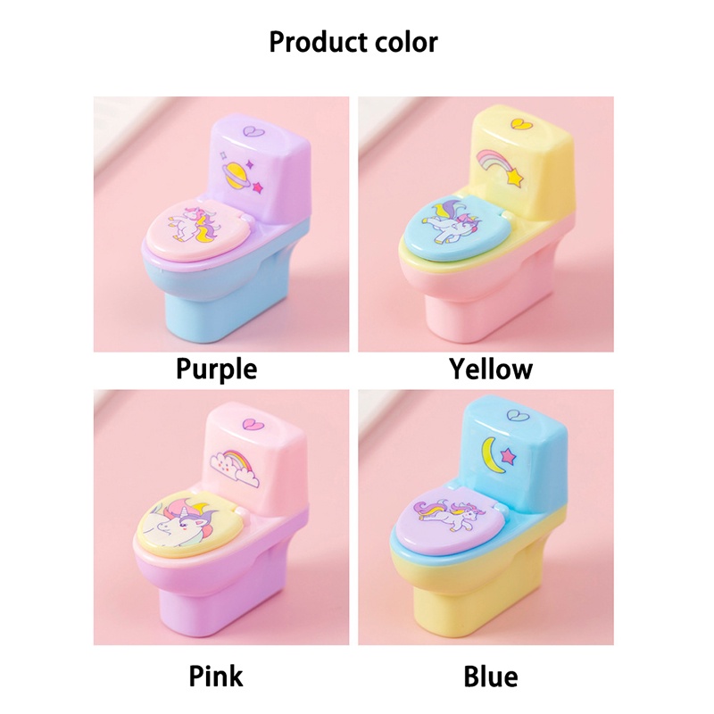 1 Dụng Cụ Chuốt Bút Chì Hình Bồn Cầu Hoạt Hình