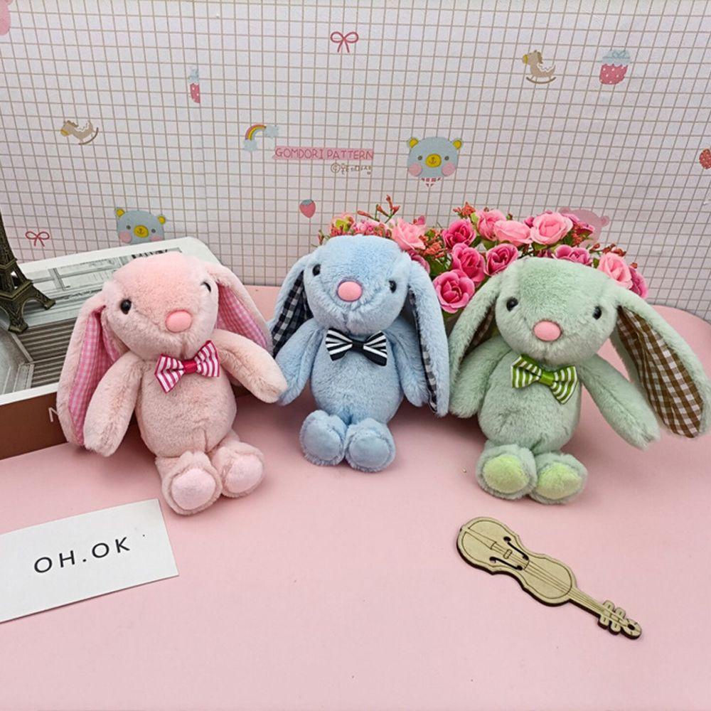 Móc Khóa Hình Thỏ Nhồi Bông Mềm Mại Dễ Thương