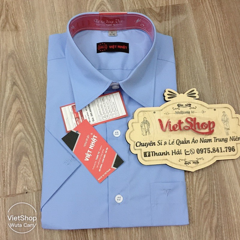 Áo sơ mi ngắn tay nam trung niên hàng công ty chất đẹp | BigBuy360 - bigbuy360.vn