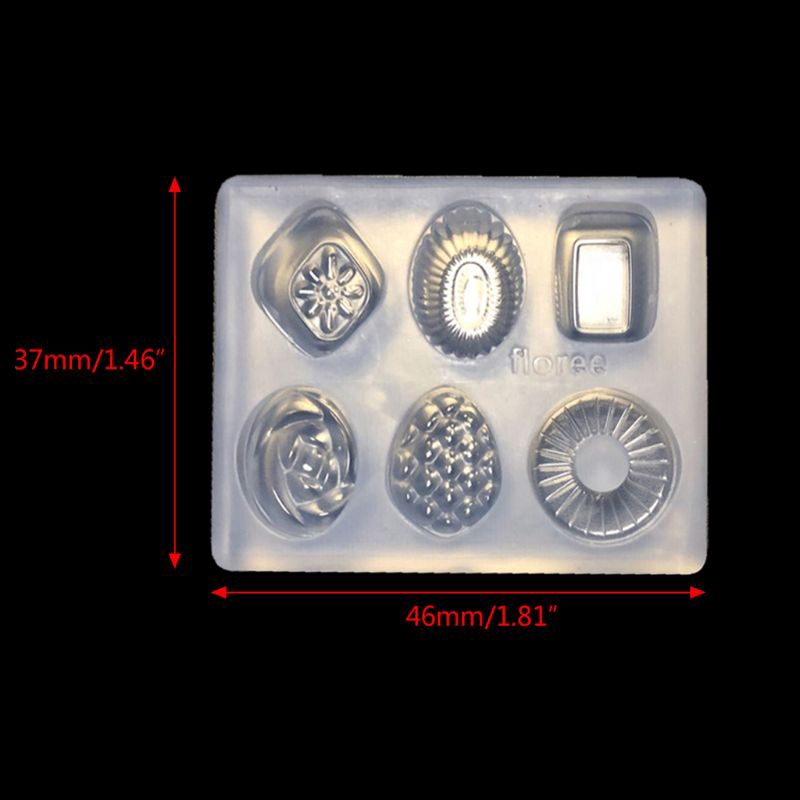 Khuôn Silicon Làm Mặt Dây Chuyền Hình Viên Kẹo Xinh Xắn Sáng Tạo