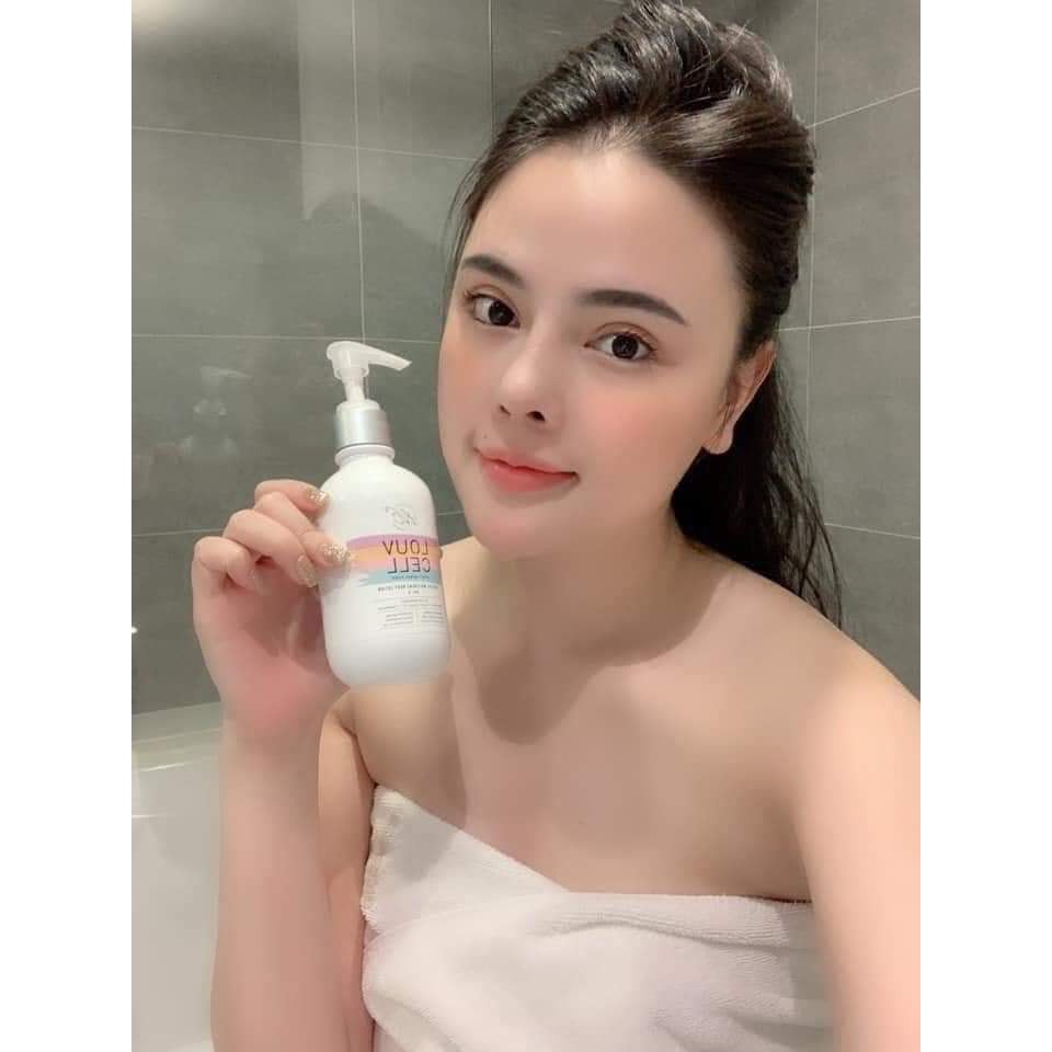 Kem dưỡng trắng nâng tone cấp ẩm mềm mịn da body Louv cell crystal whitening body lotion