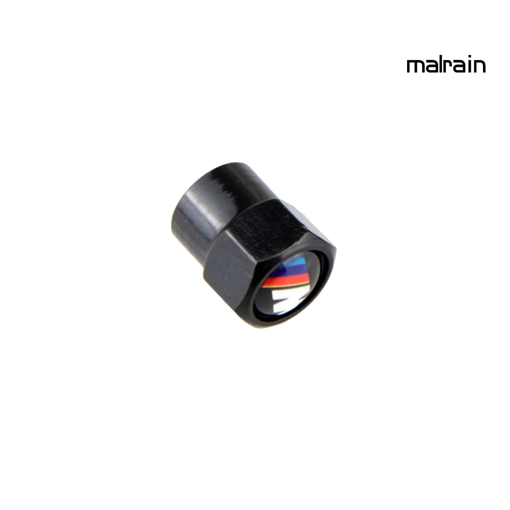 Set 4 Nắp Van Bánh Xe Hơi BMW Hình Chữ M Bằng Kim Loại Chống Bụi