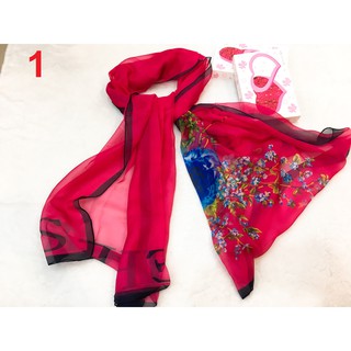 KHĂN VON LỤA GU 18 HỌA TIẾT