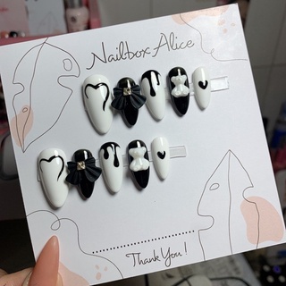 Nailbox Thiết Kế Mẫu Trắng Đen