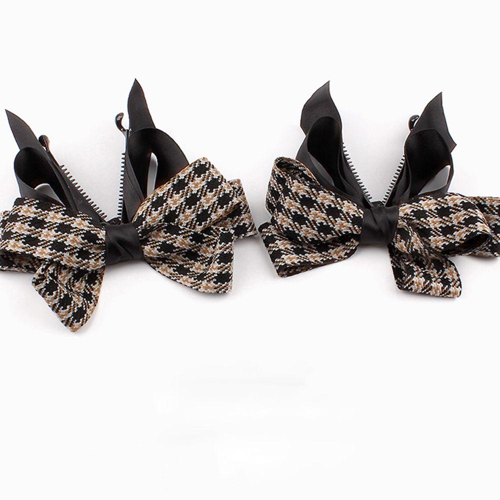 IVORY Kẹp Tóc Đính Nơ Cỡ Lớn Phong Cách Vintage Sang Trọng Cho Nữ