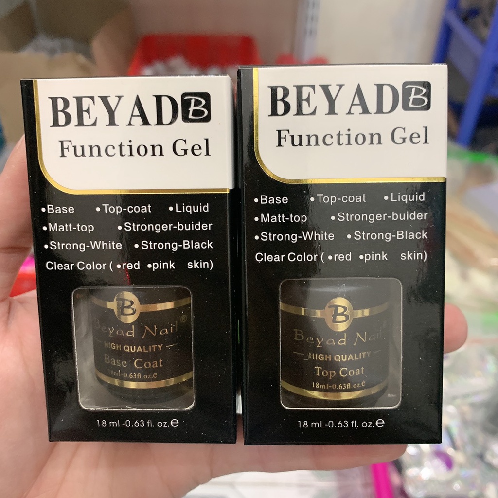 Base Top Beyad ,Siêu Bền Siêu Bóng Chịu Lực Tốt , Base Top Trùm Nail Mi