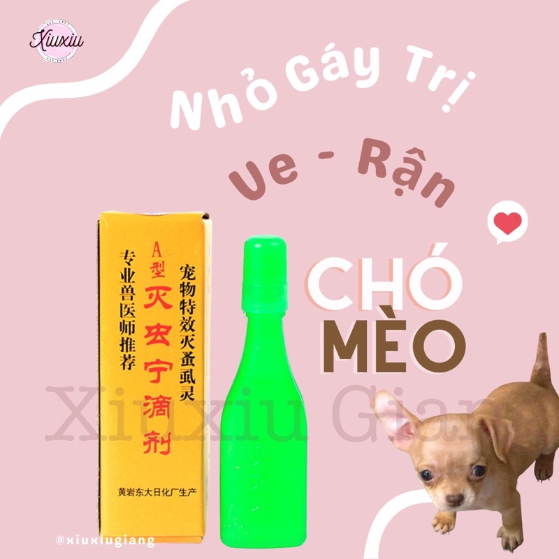 Nhỏ Gáy Ngừa Ve Rận Chó Mèo - Xiuxiu Giang