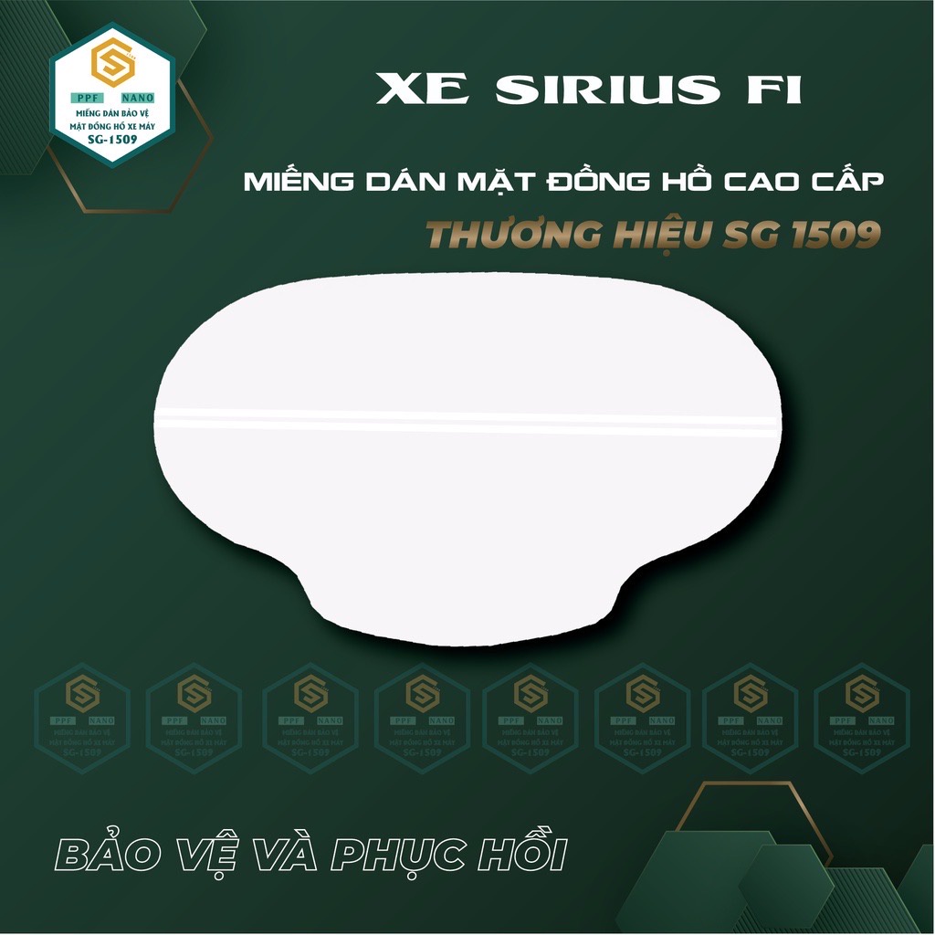 Ppf sirius fi, miếng dán mặt đồng hồ xe sirius fi,chống trầy và bảo vệ toàn diện mặt đồng hồ xe.