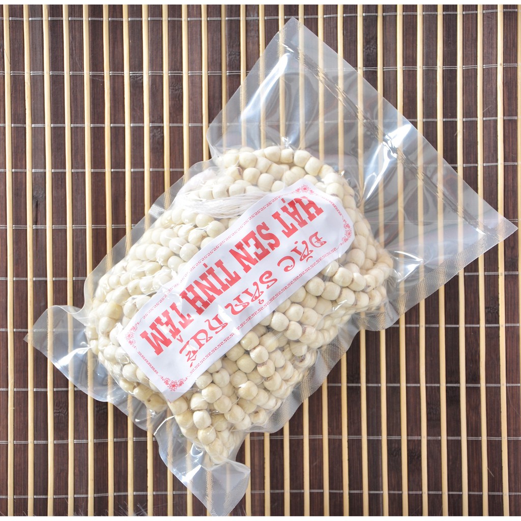 Hạt sen khô tịnh tâm 250gr/ 500gr/1kg Senhuefood, thơm ngon, bùi bở, đảm bảo 100% không bị sượng, nấu nhanh chín