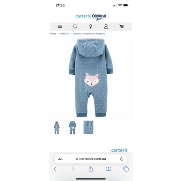 Body nỉ có nón lót lông bé gái