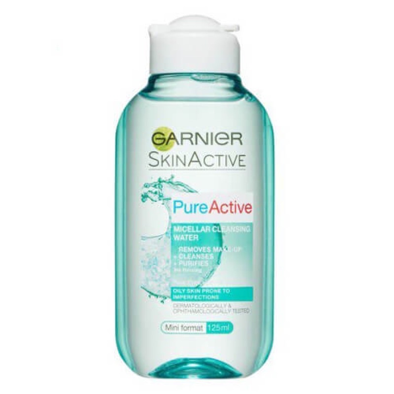 NƯỚC TẨY TRANG GARNIER SKIN ACTIVE PURE ACTIVE CHO DA DẦU MỤN NHỜN & DA HỖN HỢP 125ML