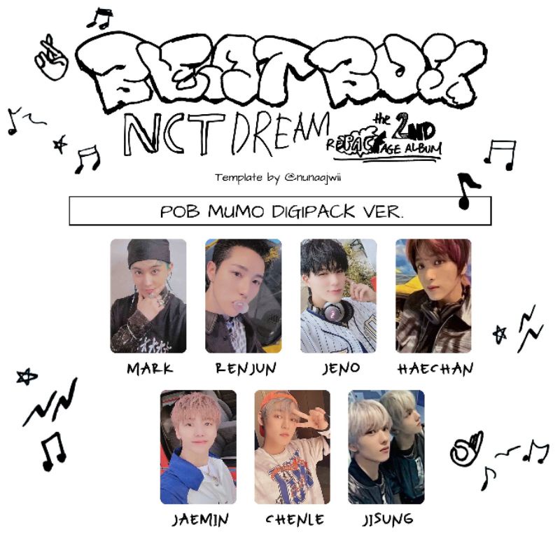 Thẻ ảnh NCT DREAM DIGIPAKC POB MUMO