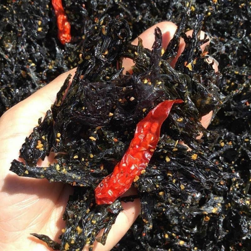 Rong Biển Tỏi Ớt LOn 200Gram [FREE SHIP] TỪ ĐƠN 50K, [Loại Đặc Biệt] Hàng ngon nhà làm