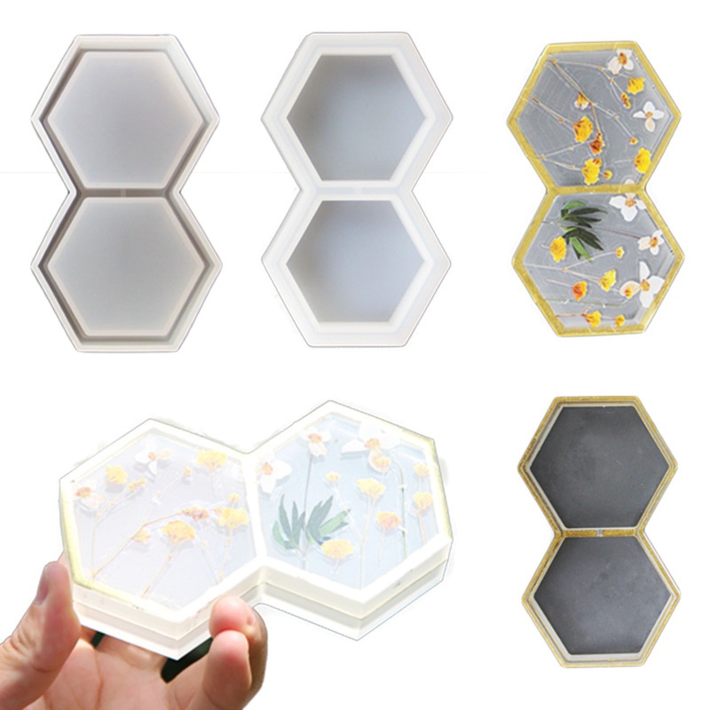 Bộ Khuôn Silicone Làm Hộp Trang Sức DIY