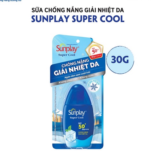 Sữa Chống Nắng Giải Nhiệt Da Rohto Sunplay Super Cool SPF50 30g