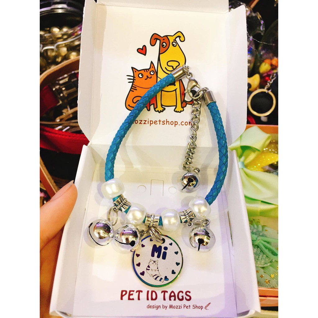 Pettag Mozzi - Combo Thẻ tên và Dây charm cho chó mèo