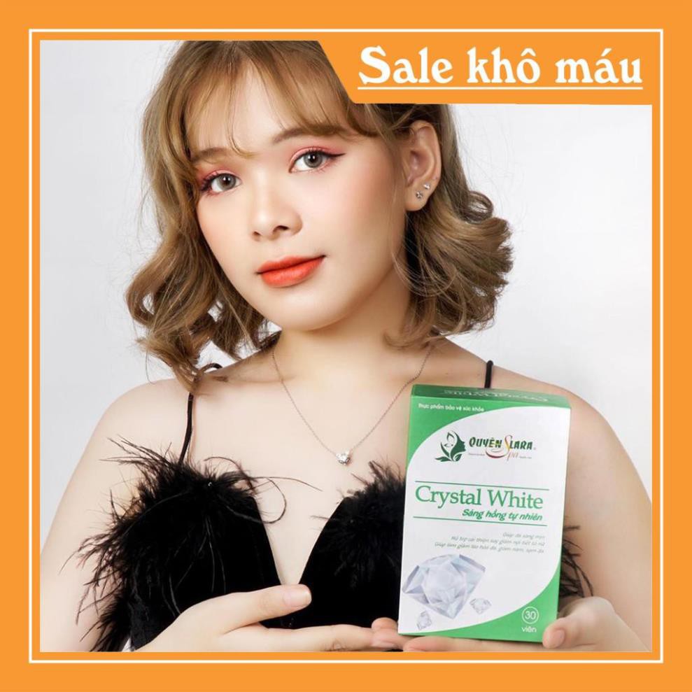 Viên Uống Trắng Da Crystal White Giúp làm giảm lão hoá da, giảm nám, sạm da Giúp da sáng mịn-.Quyên Lara | BigBuy360 - bigbuy360.vn