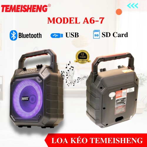 LOA KÉO MINI TEMEISHENG A6-7 BASS 20 TẶNG MICRO HÀNG CHÍNH HÃNG - [ BẢO HÀNH 12 THÁNG ]