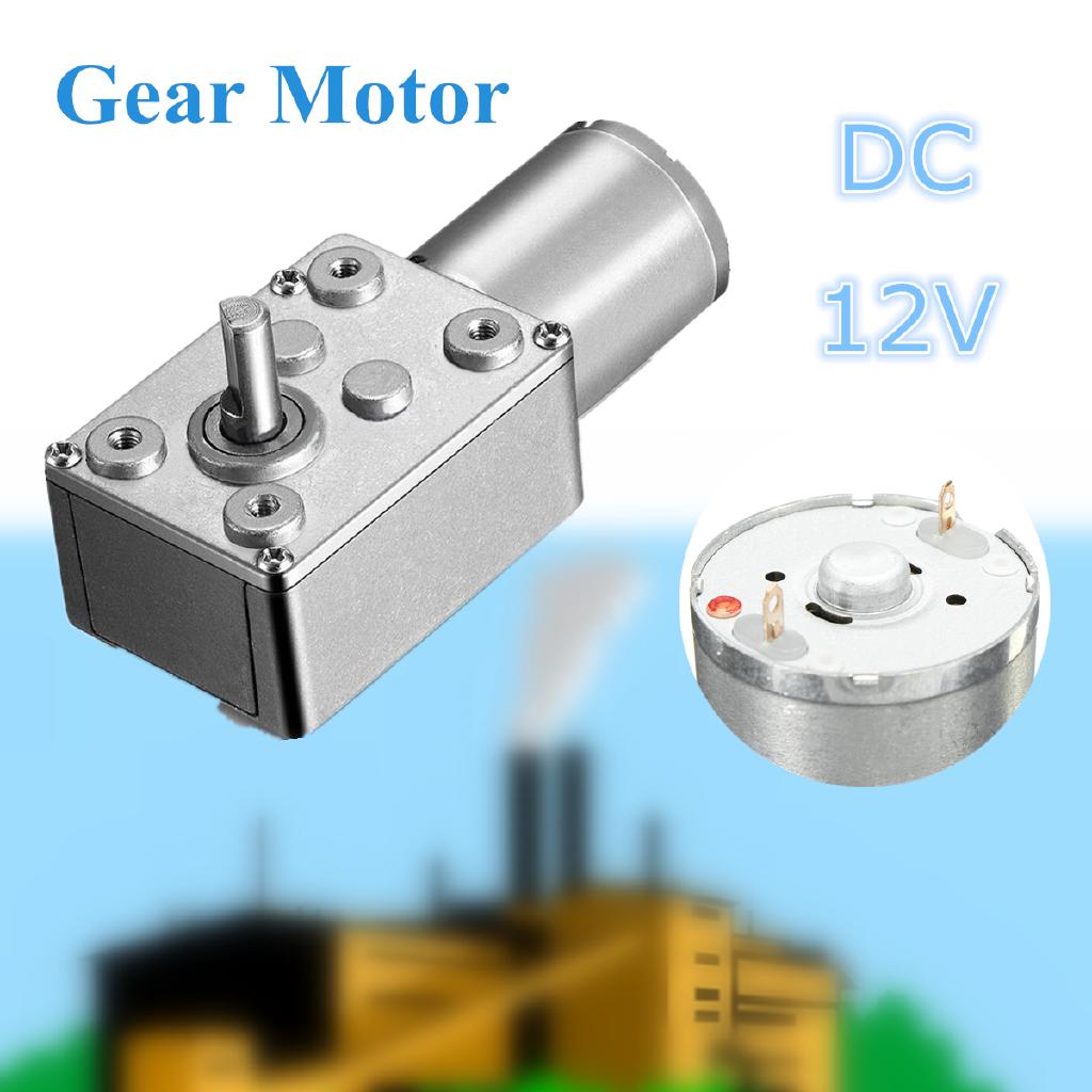 12V DC Motor High Torque Reduction Worm Reversible Turbo Geared- Strong