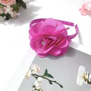 Bờm hoa hồng satin đủ màu