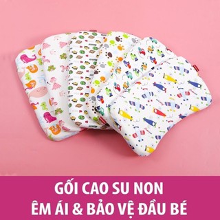 Gối cao su non chống méo đầu cho bé