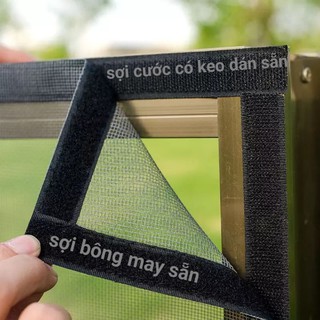 Lưới chống muỗi, có khóa kéo. sợi thủy tinh chống mục - mưa - nắng. dày phẳng