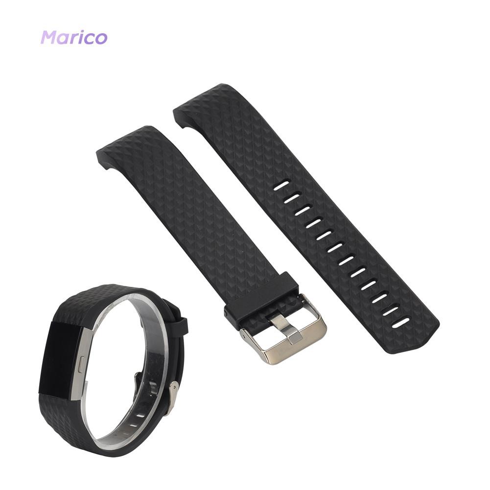 ✿MA✿Monitor Watches Diamond Silicone Band Fitbit Charge 2 Band Heart Rate