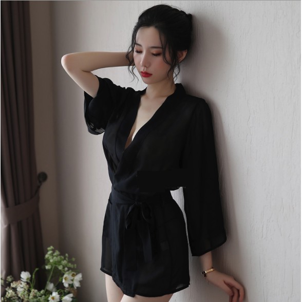 Áo Ngủ Nữ❤️FREESHIP❤️ [Giảm 5K nhập mã DONG5] Áo Ngủ Nữ Voan + Tặng Quần Chip A07 | BigBuy360 - bigbuy360.vn