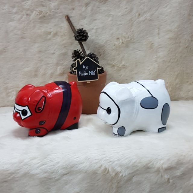 Heo đất handmade - Baymax