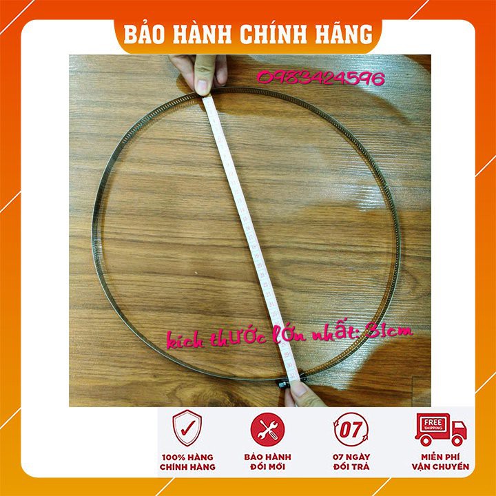 Đai xiết Inox 304 (đường kính thay đổi từ 12-31cm)
