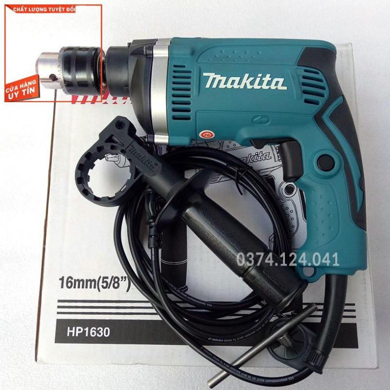 Máy khoan bê tông MAKITA 13mm HP1630, TẶNG 1 Mũi Khoan, Khoan Điện 710W, Máy khoan Diện Lõi đồng