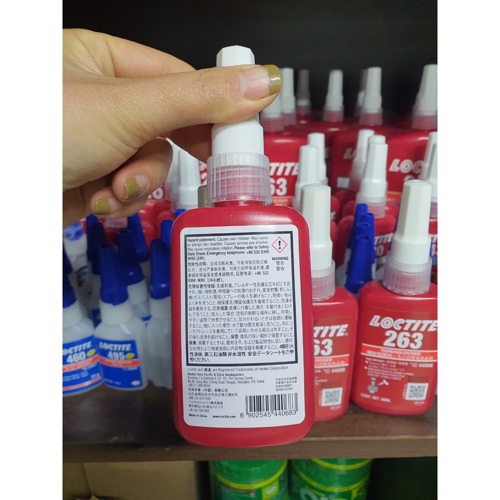 KEO DÁN KHÓA REN BULONG LOCTITE 263 MEDIUM STRENGTH OIL TOLERANT THREADLOCKER 50ML/250ML