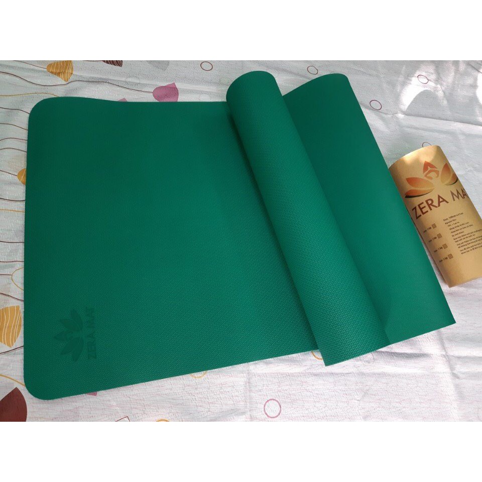 Thảm Yoga hiệu Zera mat 1 lớp 8mm + kèm túi đựng Zera Mat