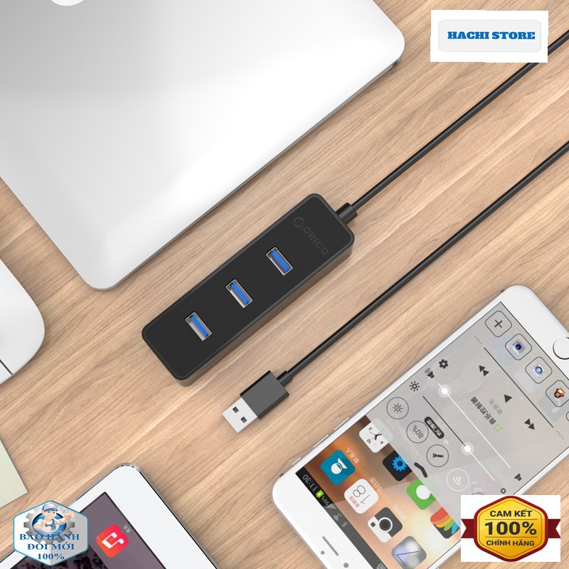 Bộ chia USB Hub 4 Cổng 3.0 Orico W5PH4-U3 - Hàng phân phối chính hãng