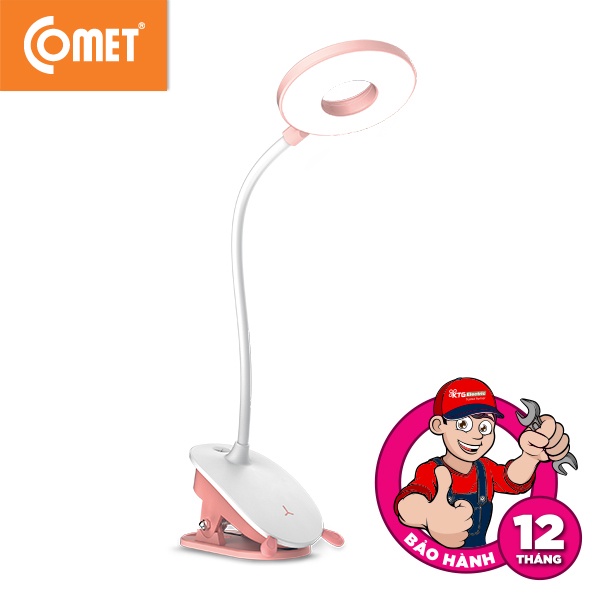Đèn Bàn Sạc Led Comet CT174 công suất 3W, pin sạc rời, điều chỉnh độ sáng, kẹp và điều hướng linh hoạt