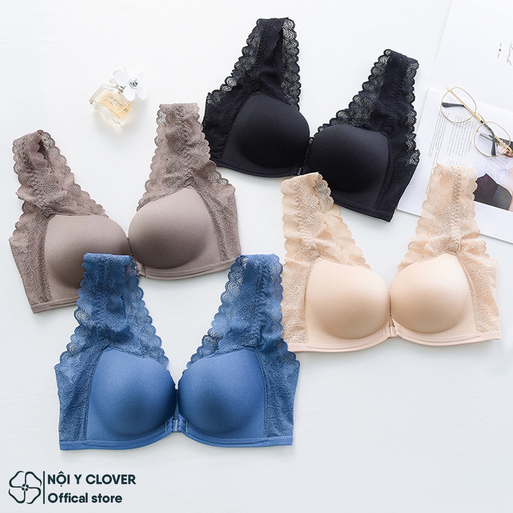 Áo Ngực Cài Trước Đệm Mỏng Su Không Gọng Nâng Ngực Gợi Cảm ELSA BRA - 2160
